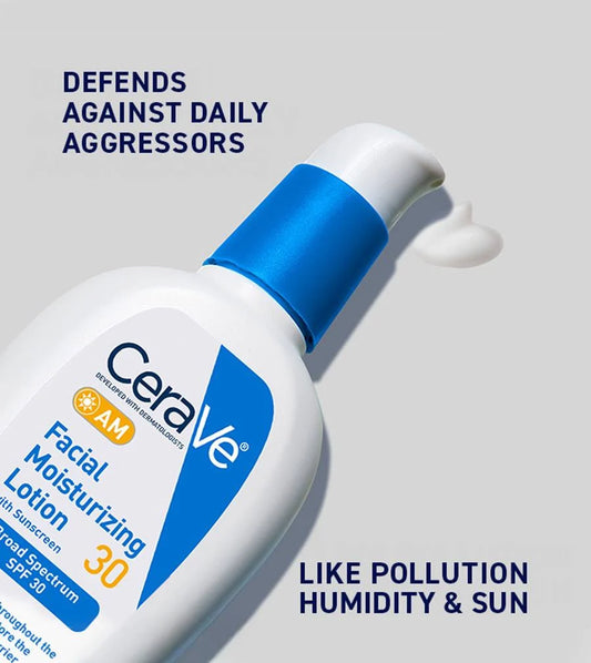 CeraVe AM Facial Moisturizing Lotion | Daily Hydration & Broad-Spectrum SPF Skincare