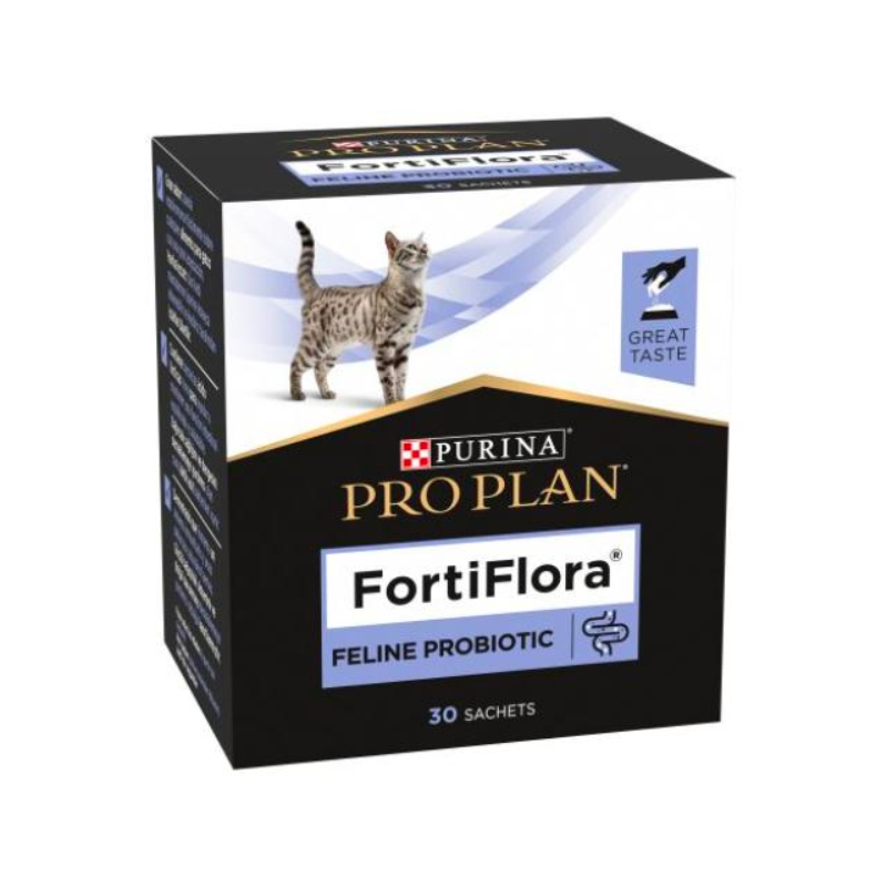 Purina Pro Plan FortiFlora Cat Supplement 30 x 1g | Probiotic Powder for Digestive & Immune Health