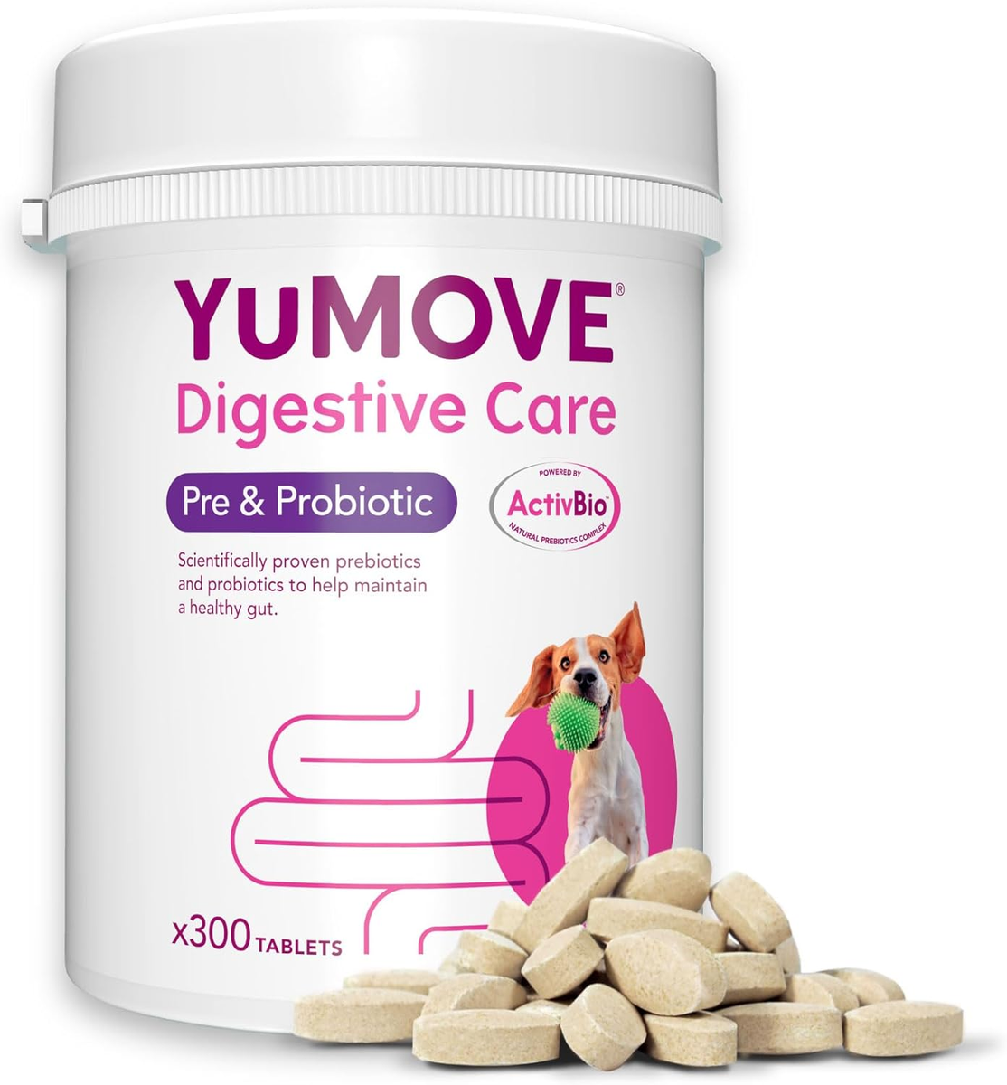 YuMOVE Digestive Care for Dogs – Pack of 12 | Probiotic Supplement for Gut Health & Digestion (Previously YuDIGEST)