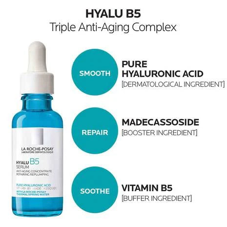 (2pc) La Roche-Posay Hyalu B5 Hyaluronic Acid Serum 30ml β Pack of 12 | Hydrating & Anti-Aging Skincare