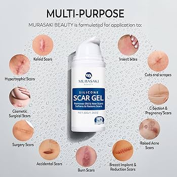 Silicone Scar Gel Cream – Pack of 12 | Advanced Scar Treatment & Stretch Mark Removal Skincare