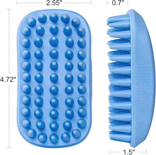 Dog Bath Brush β Pack of 12 | Rubber Silicone Grooming & Shampoo Brush for Pets