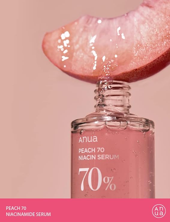 Anua Peach 70 Niacinamide Serum 70% 30ml | Brightening & Hydrating Facial Treatment