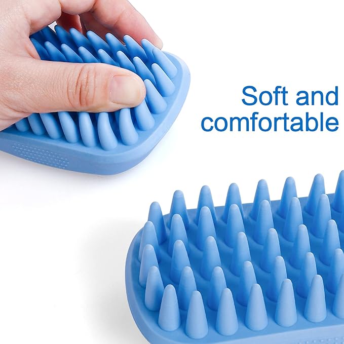 Dog Bath Brush β Pack of 12 | Rubber Silicone Grooming & Shampoo Brush for Pets