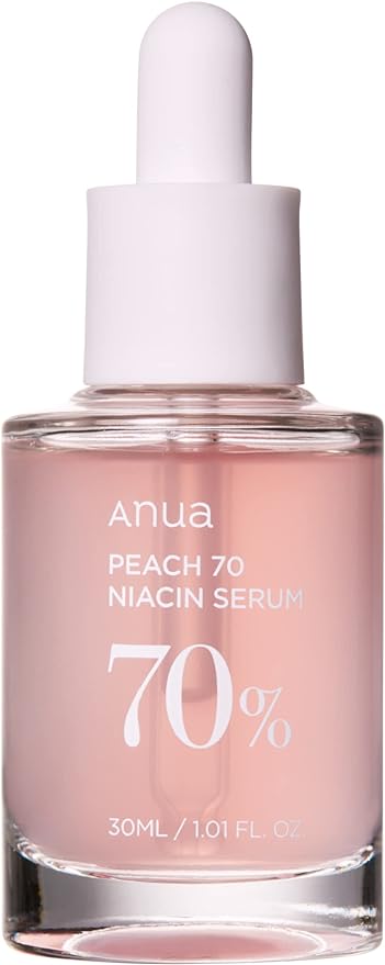 Anua Peach 70 Niacinamide Serum 70% 30ml | Brightening & Hydrating Facial Treatment