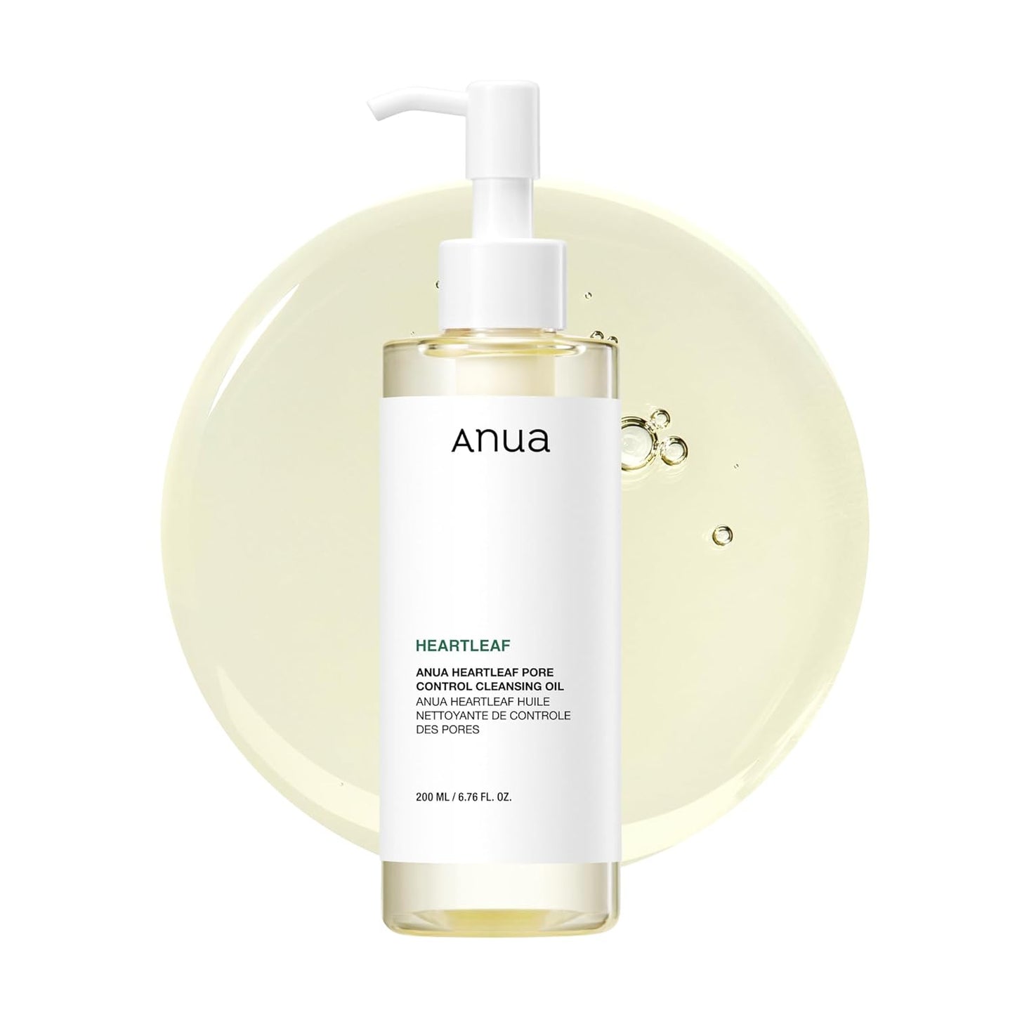 Anua Heartleaf Pore Control Cleansing Oil 200ml (6.76 fl oz) | Everyday Makeup & Blackhead Removal