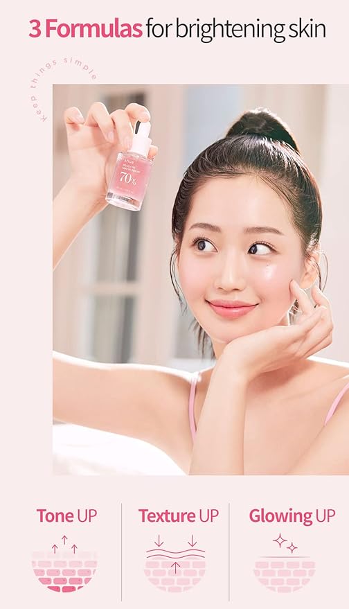 Anua Peach 70 Niacinamide Serum 70% 30ml | Brightening & Hydrating Facial Treatment