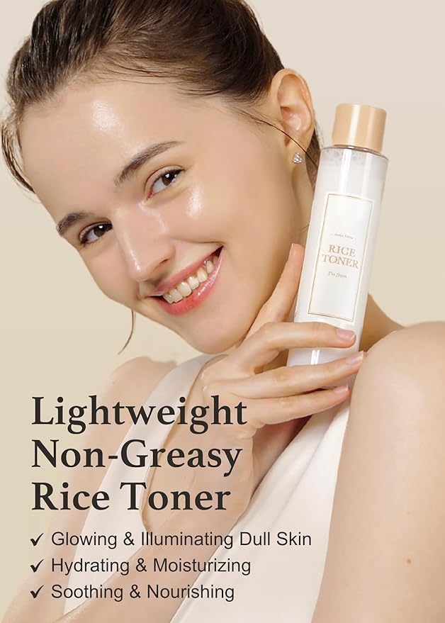 Rice Toner 77.78% Rice Extract from Korea β Glow Essence with Niacinamide 5.07 Fl Oz | Hydrating, Vegan, Alcohol & Fragrance Free, PETA Approved