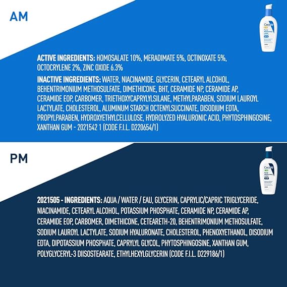CeraVe Day & Night Face Lotion Skincare Set | AM with SPF 30 & PM Moisturizer β Fragrance Free