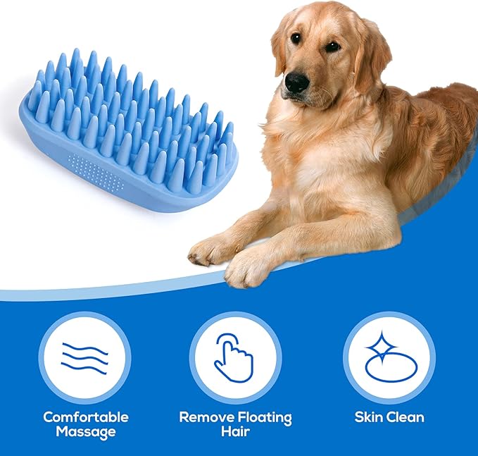Dog Bath Brush β Pack of 12 | Rubber Silicone Grooming & Shampoo Brush for Pets