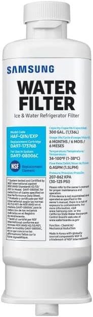 Samsung Refrigerator Water Filter | Genuine Replacement Filter for Clean & Fresh Drinking Water