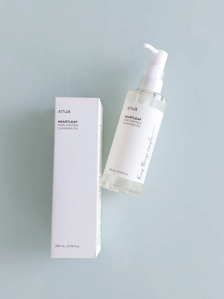 Anua Heartleaf Pore Control Cleansing Oil 200ml (6.76 fl oz) | Everyday Makeup & Blackhead Removal