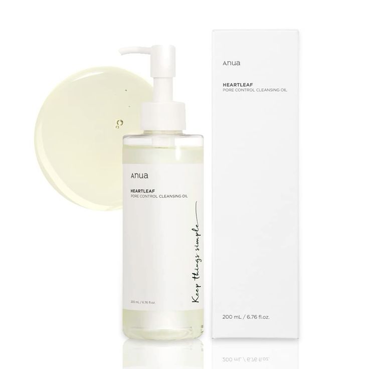 Anua Heartleaf Pore Control Cleansing Oil 200ml (6.76 fl oz) | Everyday Makeup & Blackhead Removal