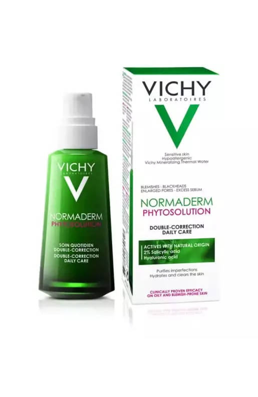 Vichy Normaderm Phytosolution Double-Correction Daily Care 50ml | Anti-Blemish & Hydrating Facial Moisturizer