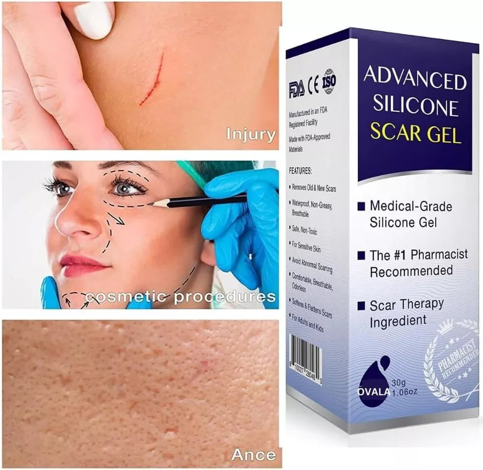 Silicone Scar Gel β Stretch Marks & Surgery Scar Removal Cream | Advanced Skin Care Treatment