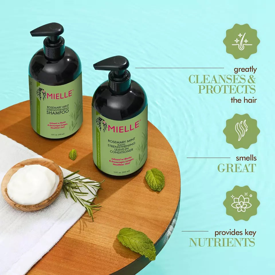 Rosemary Mint Strengthening Shampoo | Nourishing Hair Care for Growth & Repair