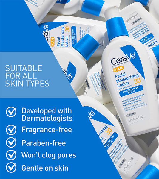 CeraVe AM Facial Moisturizing Lotion | Daily Hydration & Broad-Spectrum SPF Skincare