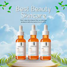 La Roche-Posay Pure Vitamin C10 Serum 30ml | Lightweight Brightening Facial Serum with Moisturizer