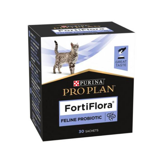 Purina Pro Plan FortiFlora Cat Supplement 30 x 1g | Probiotic Powder for Digestive & Immune Health