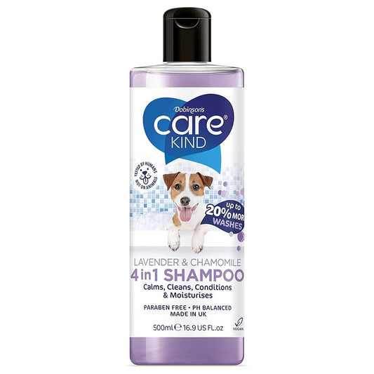 Carekind Pet Shampoo Lavender & Chamomile 500ml | Gentle, Soothing Grooming Formula for Dogs & Cats