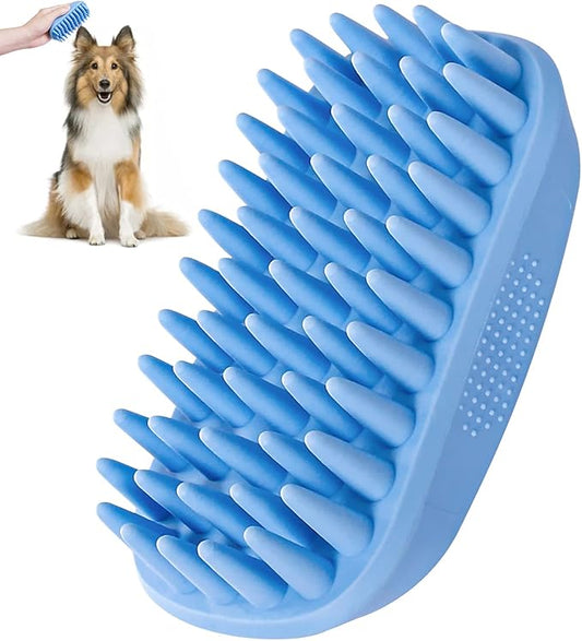 Dog Bath Brush – Pack of 12 | Rubber Silicone Grooming & Shampoo Brush for Pets