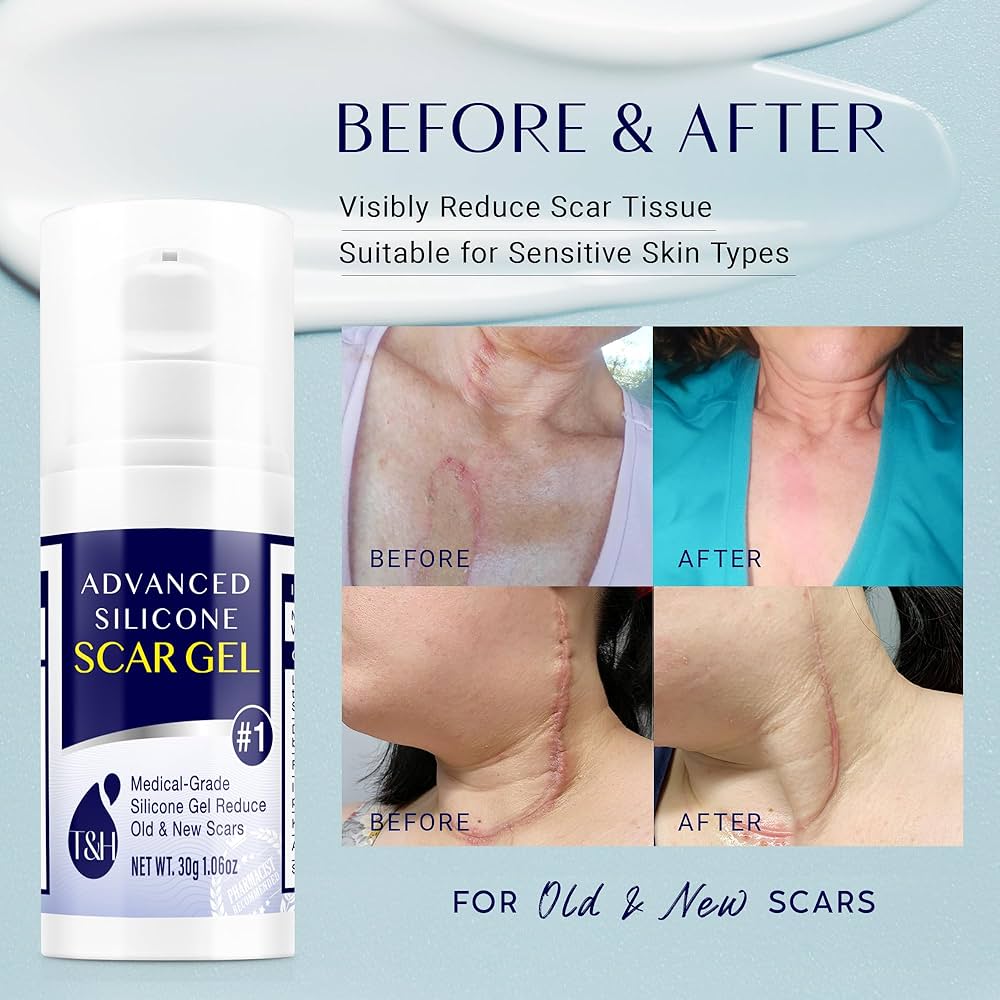 Silicone Scar Gel Cream – Pack of 12 | Advanced Scar Treatment & Stretch Mark Removal Skincare