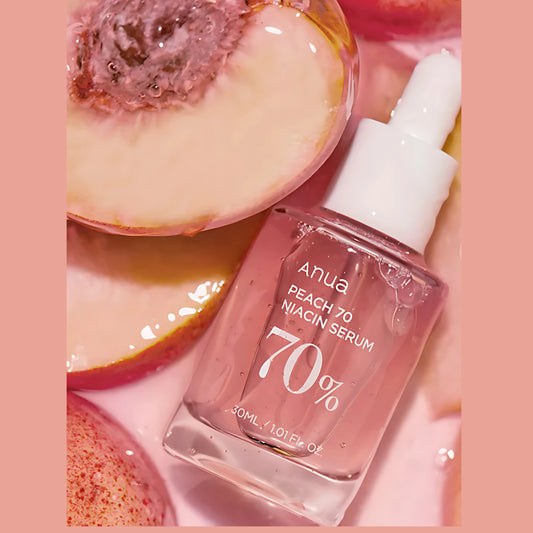 Anua Peach 70 Niacinamide Serum 70% 30ml | Brightening & Hydrating Facial Treatment