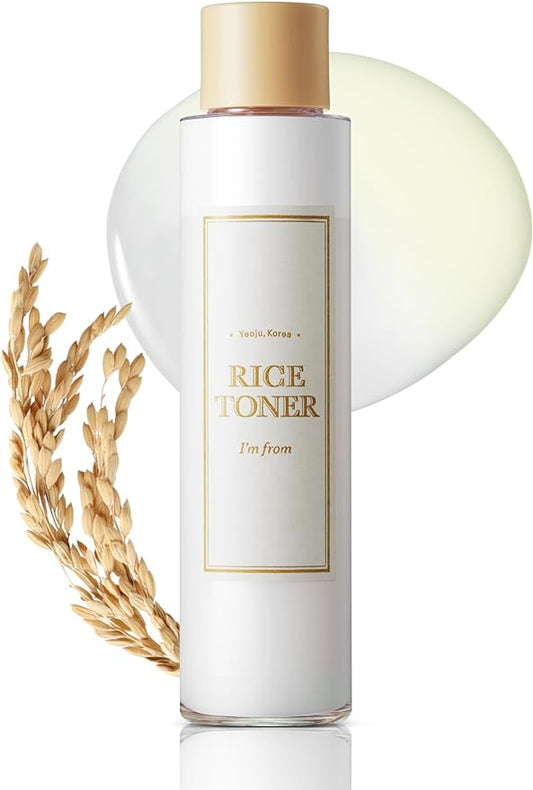 Rice Toner 77.78% Rice Extract from Korea – Glow Essence with Niacinamide 5.07 Fl Oz | Hydrating, Vegan, Alcohol & Fragrance Free, PETA Approved