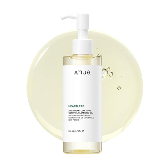 Anua Heartleaf Pore Control Cleansing Oil 200ml (6.76 fl oz) | Everyday Makeup & Blackhead Removal