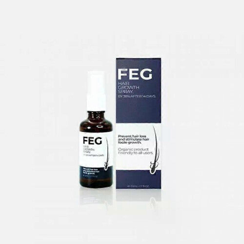 FEG Organic Anti-Hair Loss Oil 50ml – Pack of 12 | Hair Growth Treatment for Thicker, Longer & Stronger Hair