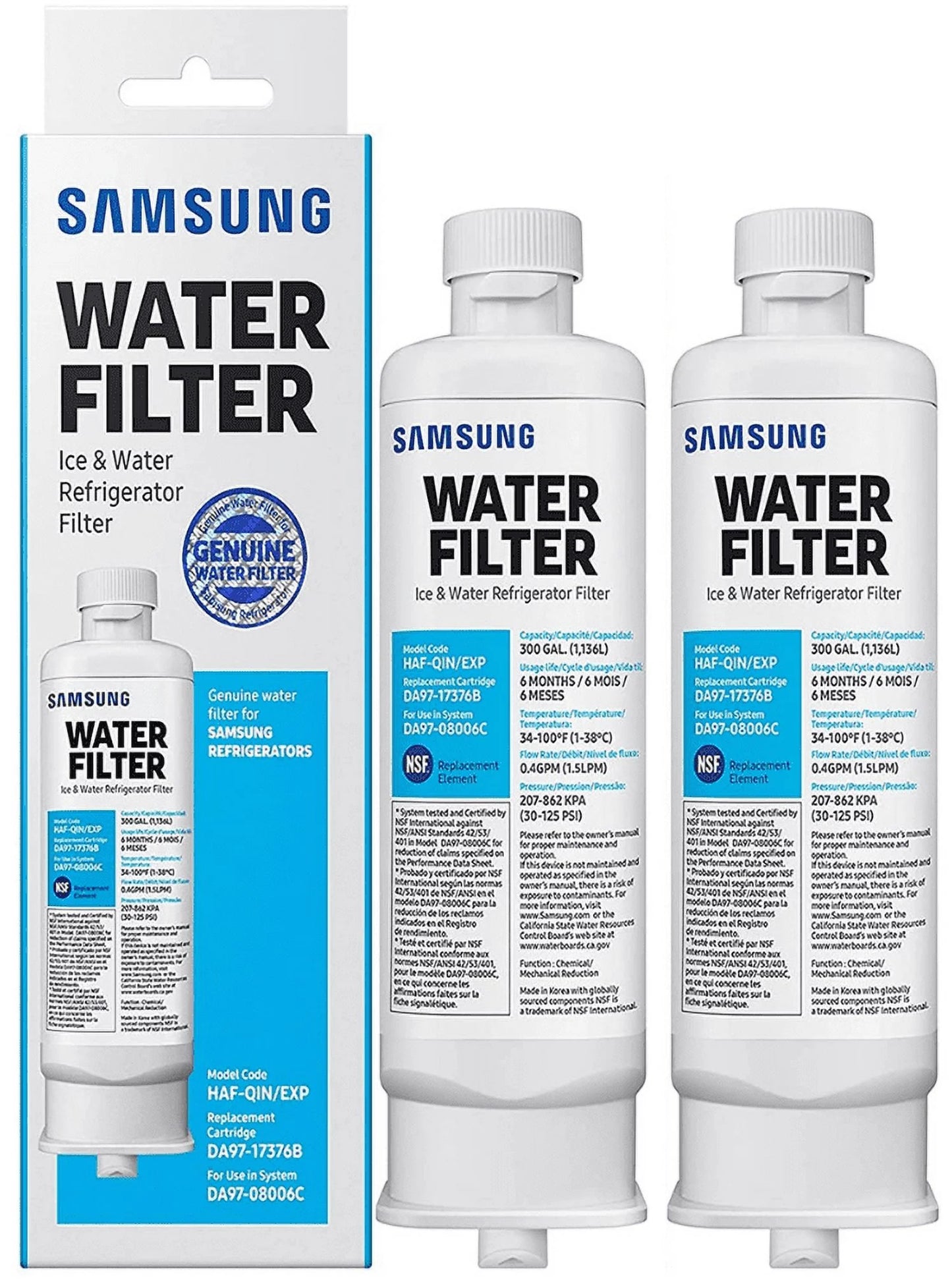 Samsung Refrigerator Water Filter | Genuine Replacement Filter for Clean & Fresh Drinking Water