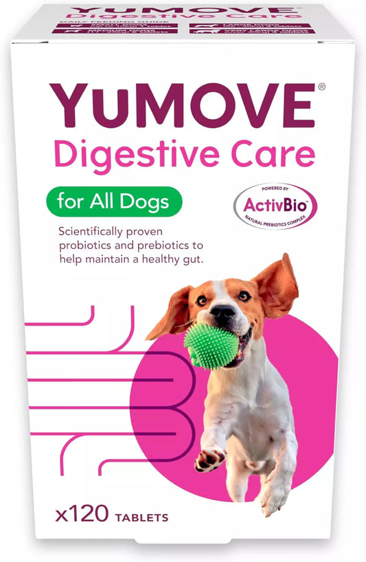 YuMOVE Digestive Care for Dogs – 120 Tablets | Probiotics for Digestive Health (Previously YuDIGEST)
