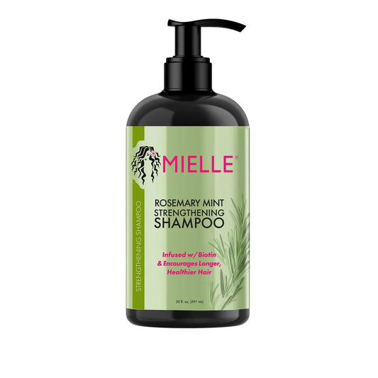 Mielle Organics Rosemary Mint Strengthening Shampoo – Pack of 12 | Nourishing Hair Care for Growth & Strength