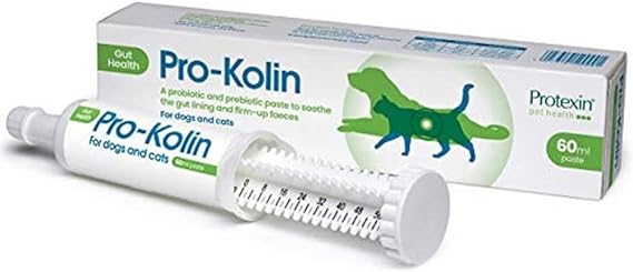 Protexin Pro-Kolin 60ml Probiotic Paste for Dogs & Cats | Digestive Support Syringe