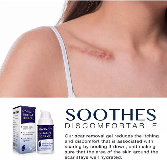 Silicone Scar Gel – Stretch Marks & Surgery Scar Removal Cream | Advanced Skin Care Treatment